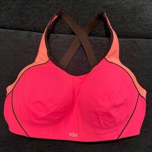 VSX Bright Pink and Black Sports Bra